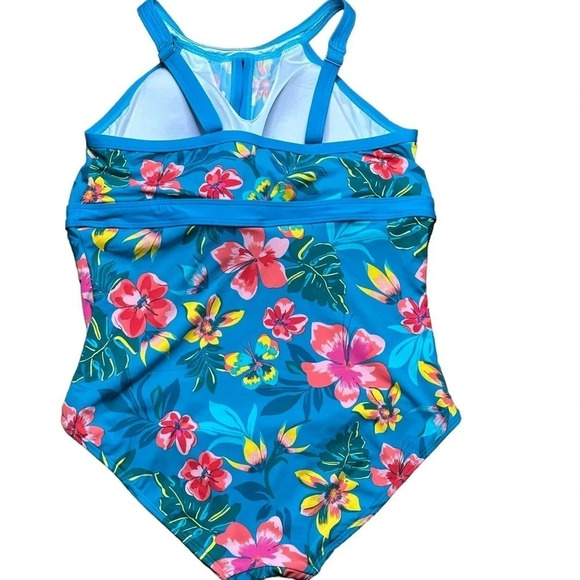 Land's End Women's Plus Size Floral One-Piece Swimsuit. Sz: 16DD - Picture 3 of 11